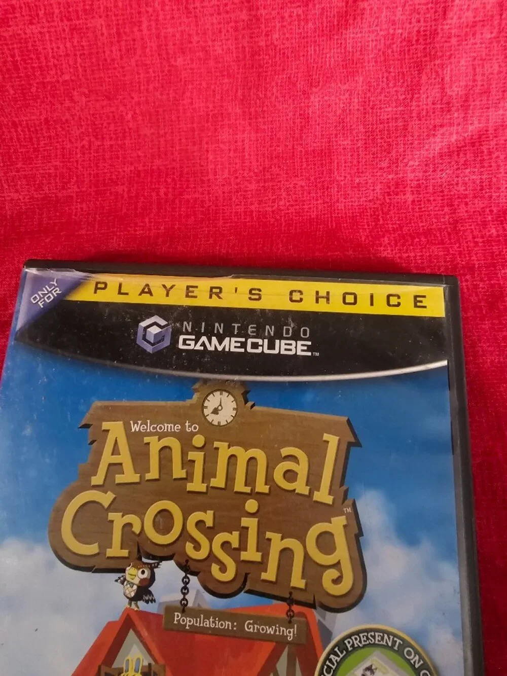 Animal Crossing GameCube OEM Case + Manual + Memory Card Case Only No Game Disc